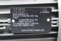 KEB S02B DM63G4 TS Getriebemotor 0.18kW i=42.71 1380/min...