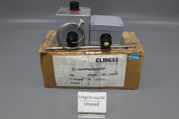Elmess QTREK -20...+50&deg;C Temperaturregler AC 400V 16(3)A DC250V 0,25A Unused