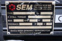 SEM HD142E6-88S Servomotor 6000 r/pm 530V 81A IP64/65 used damaged