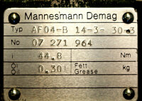 Mannesmann Demag Getriebe AF04-B 14-3-30-3 Used