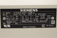 Siemens Servomotor 1FT6064-6AF71-4TB6-Z 3000 rpm Used