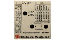 Schuhmann GW 2.00 G Doppelgrenzwertschalter 220V~ used