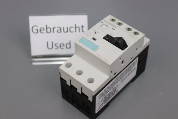 Siemens 3RV1011-1EA10 Leistungsch&uuml;tz 3RV10111EA10 G/020511 E01 50/60Hz used