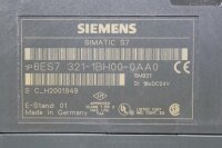 Siemens 6ES7 321-1BH00-0AA0  Digital Input 6ES7 3211BH000AA0 S7 E-Stand: 01 used