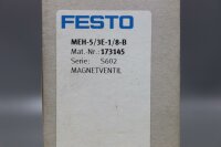 FESTO MEH-5/3E-1/8-B Magnetventil Pneumatik 173145  unused OVP