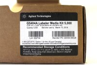 Agilent Technologies G5404A 60029 Labeler Media Kit 5000 0,25&quot;H x 2,00&quot;W unused OVP