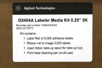 Agilent Technologies G5404A 60029 Labeler Media Kit 5000 0,25&quot;H x 2,00&quot;W unused OVP