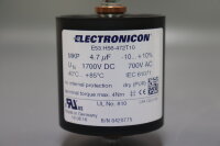 Electronicon E53.H56-472T10 MKP 4,7 &micro;F Zylindrische Kondensator 1700V DC 700VAC Unused