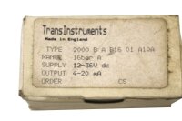 TransInstruments 2000BAB1601A10A Series 2000 Druck Transmitter unused