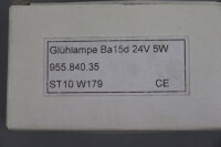 Werma Gl&uuml;hlampe 955.840.35 Ba15d 5W 24V (10Stk.) unused OVP