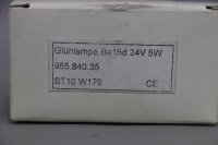 Werma 955.840.35 BA15D 24V 5W Gl&uuml;hlampe Gl&uuml;hbirne unused OVP