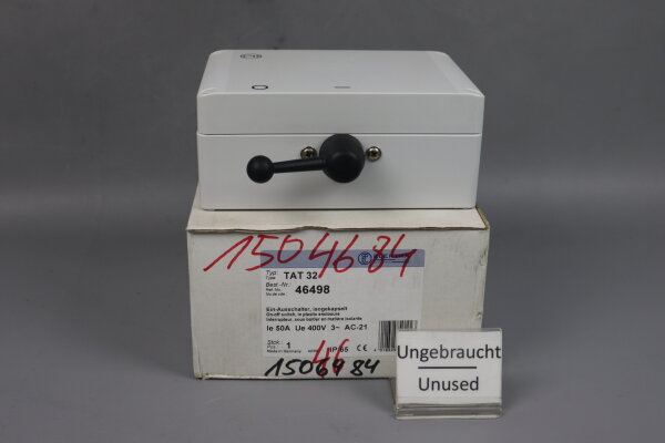 Elektra TAT32 TAT 32 Ein-Ausschalter isogekapselt 50A 400V unused OVP