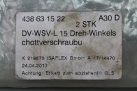 Isaflex 2x DV-WSV-L 15 Dreh-Winkelschottverschraubung unused