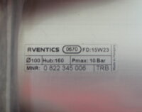 Rexroth Aventics 0822345006 TRB Pmax 10 Bar Pneumatikzylinder Unused