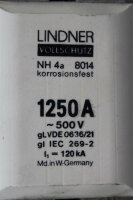 Lindner Vollschutz NH 4a 8014 1250A ~500V unused
