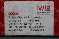 Iwis 04-1 G42 Rollenkette 10 Meter 6x2,8 mm Unused