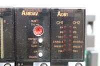 Mitsubishi A62PEU + A2NCPU + AX81 + AY81EP + A68DAV + AD61 CPU-Board used
