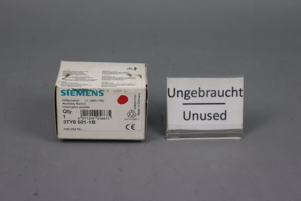 Siemens 3TY6 501-1B 3TY6501-1B Hilfsschalter unused ovp