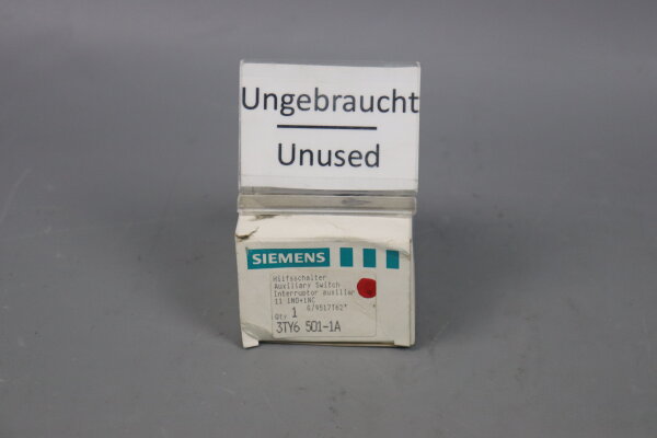 Siemens 3TY6 501-1A Hilfsschalter unused OVP