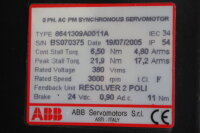 ABB 86413009A0011A Servomotor Resolver 2 Poli 3000 rpm 380V Used
