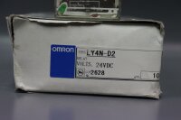 10x Omron LY4N-D2 Allzweckrelais LY4ND2 4PDT 24 VDC...