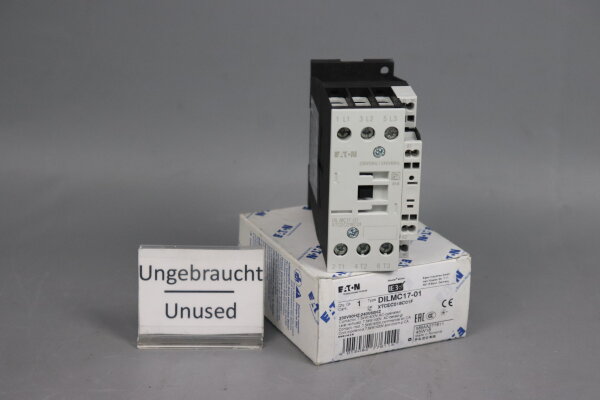 Eaton DILMC17-01 230V 50Hz Leistungssch&uuml;tz 277611 DILMC1701 Unused OVP