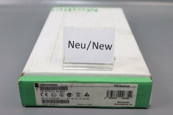 Schneider Electric 140AII33000C 140 AII 33 000 C TSX Quantum sealed OVP