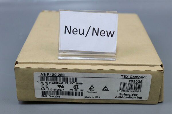 Schneider Electric AS P120 250 ASP120250 TSX Compact 203025 sealed OVP