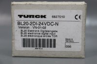 Turck BL20-2DI-24VDC-N Digital Input Ver. VN-01-02 unused...