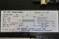 Nunome electric NES2300EN Trockentransformator 2.3k VA unused