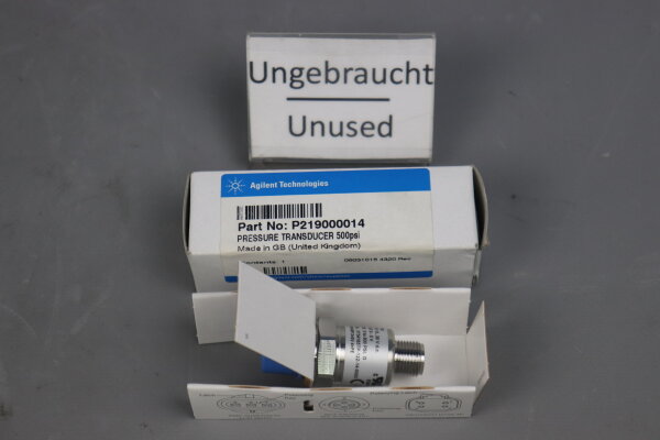 Senstronics Agilent TT05772 Pressure Transducer 500 psi P219000014 unused OVP