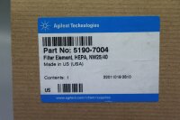 Agilent 5190-7004 Filter element HEPA NW25/40 Unused OVP