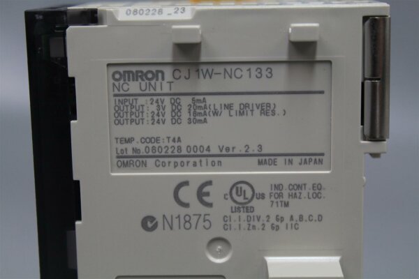 Omron CJ1W-NC 133 Used