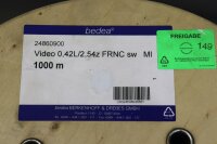 Bedea 248609000 Videokabel 0,42L/2,54z FRNC sw MI 1000 meter Unused