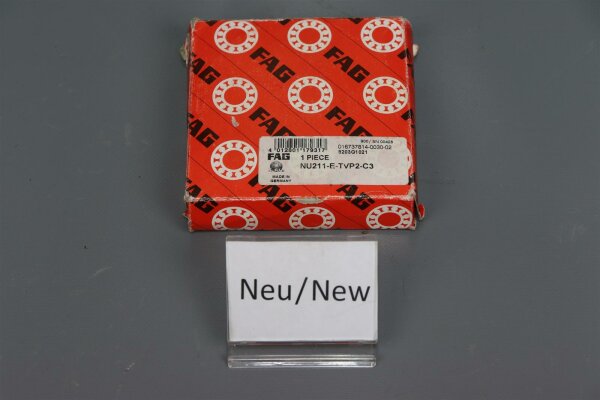 FAG NU211-E-TVP2-C3 NU211ETVP2C3 Zylinderrollenlager 55x100x21mm unused