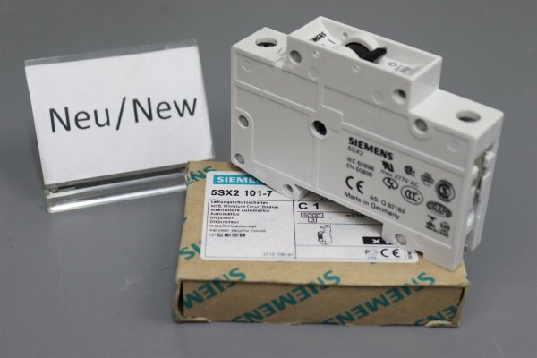Siemens 5SX2 101-7 C1 Leistungsschutzschalter 5SX2101-7C1 903070 unused OVP