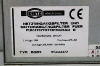 Dietz BGR2 Netzeingangsfilter f&uuml;r Funkentst&ouml;rgrad B 95444451 Used