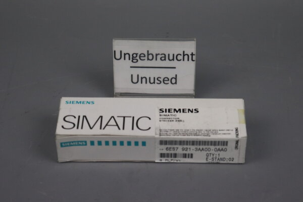 Siemens Simatic 6ES7 921-3AA00-0AA0 Frontsteckmodul E-STand:02 sealed OVP