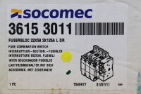 Socomec Fuserbloc 22x58 Lasttrennschalter mit Sicherung 3x125A L DR Unused OVP
