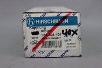 10x Hirschmann KUN 30 rt Kupplung 931-804-101 Unused OVP