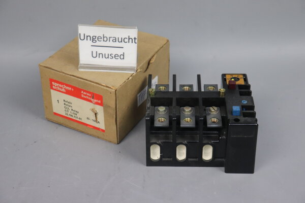 Sprecher+Schuh CT 1-150 O/L Relay 65-100A 22.105.121-01 unused OVP