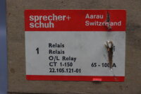 Sprecher+Schuh CT 1-150 O/L Relay 65-100A 22.105.121-01 unused