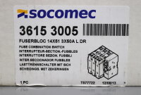 Socomec Fuserbloc 3615 3005 Sicherungstrennschalter 14X51 3X50A L DR Unused OVP