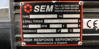 SEM HRL115B6-88S Servomotor 6000rpm Used