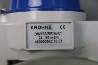 Krohne DW18 Flowmeter Durchflussmesser DW183/RR/A/K1 24...60 m3/h 490002942.10.01 Unused