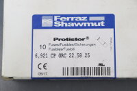 10x Ferraz Shawmut G220921J 6,921 CP GRC 22.58 25 Sicherungen unused ovp