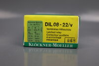 Kl&ouml;ckner Moeller DIL 08-22/v DIL0822v Verklinktes Hilfssch&uuml;tz unused sealed