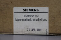 Siemens 6DR4004-1M Manometerblock einfachwirkend Unused...
