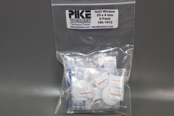 PikeTechnologies NaCl Window 25 x 4 mm 6 Pack 160-1012 Unused OVP