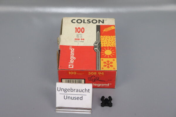 100 Stk. 100 Pcs. Colson Legrand 30894 Befestigungsmaterial 9mm unused ovp